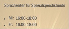 Spezialsprechstunde: individuell wie Sie! - Sprechzeiten der Praxis Asafu-Adjaje, Berlin